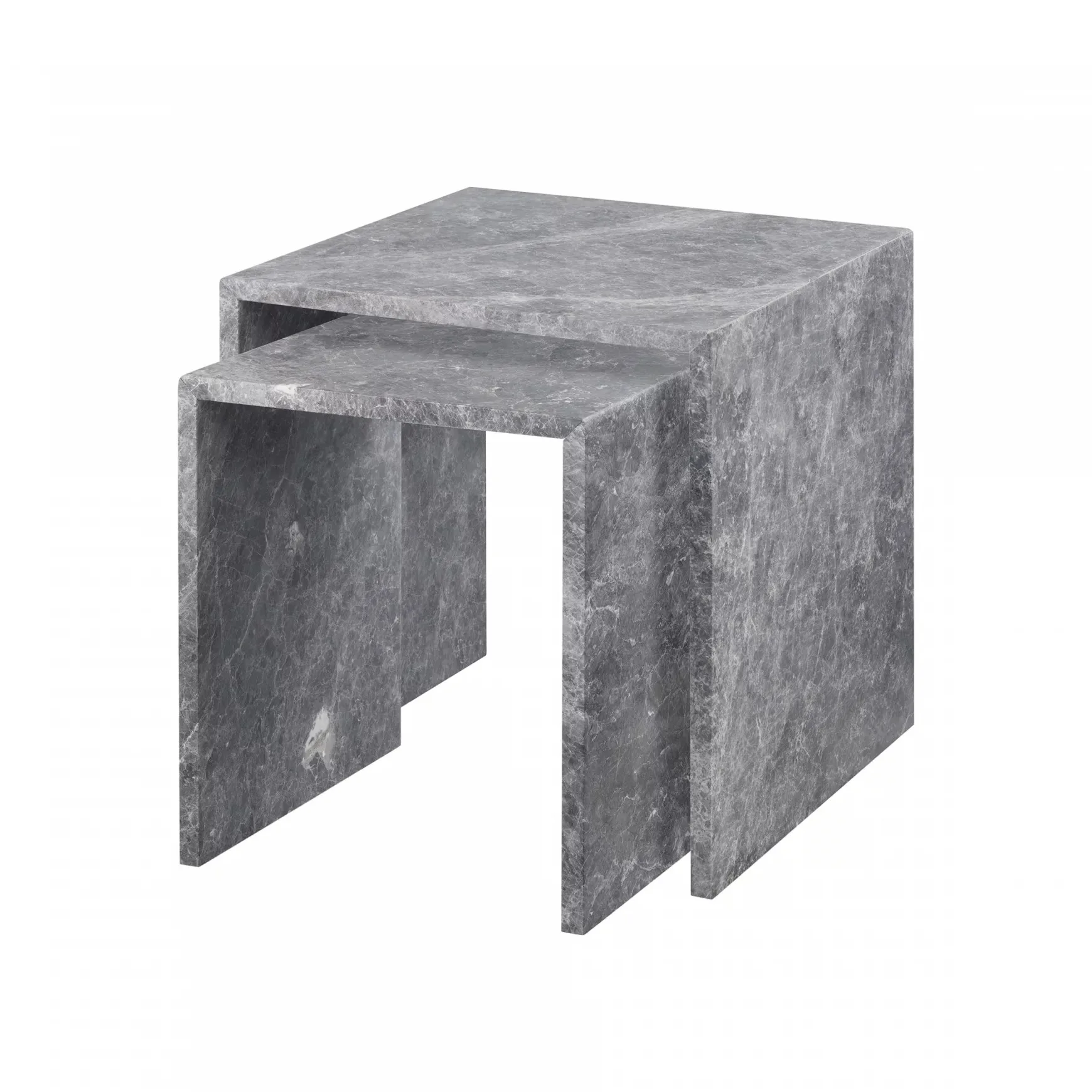 Varu side table 2 pieces, Tundra gray blomus