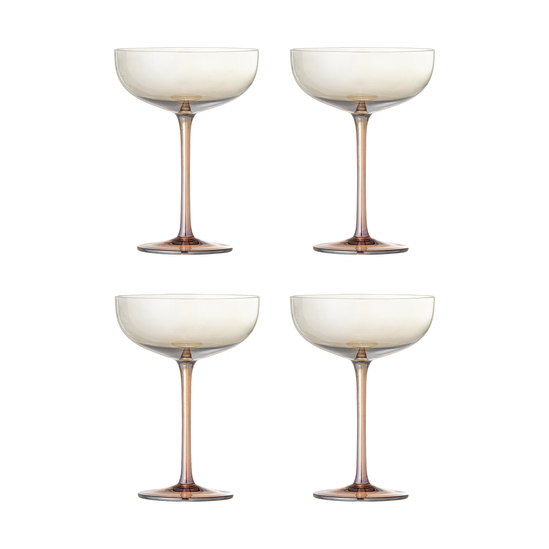 Aston cocktail glass 4-pack, Bronze Bloomingville