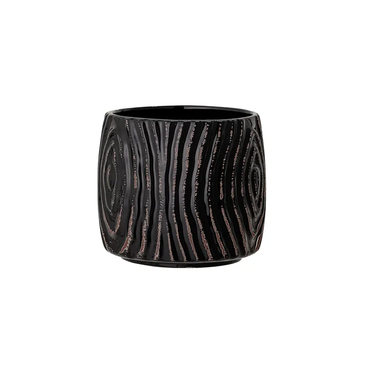 Atena flower pot Ø13.5 cm - black - Bloomingville