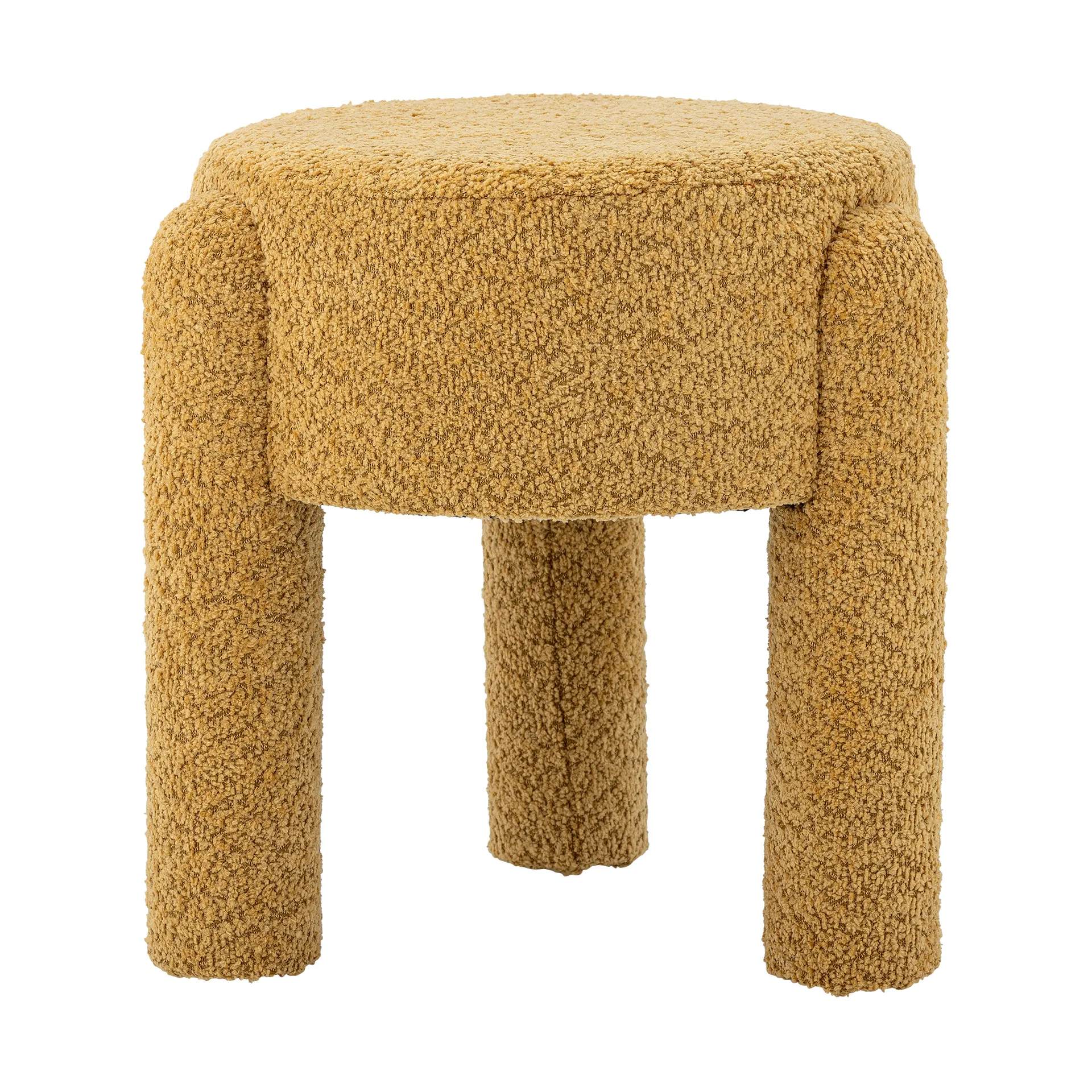 Bruno round stool Ø42 cm, Yellow Bloomingville