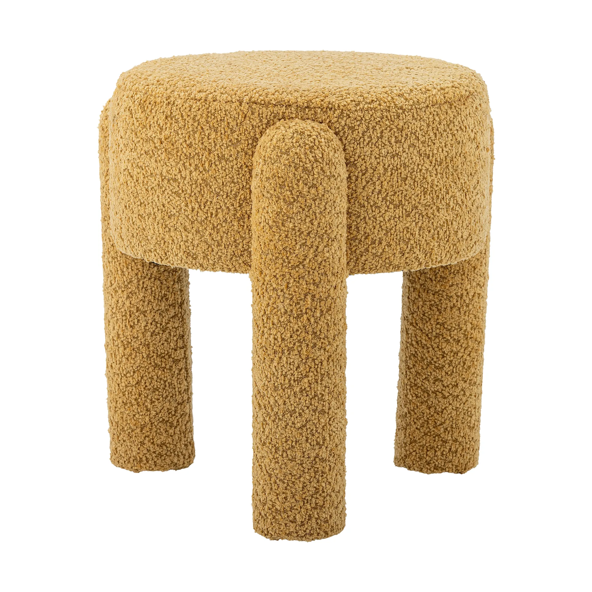 Bruno round stool Ø42 cm, Yellow Bloomingville