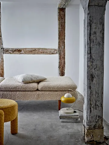 Bruno round stool Ø42 cm - Yellow - Bloomingville
