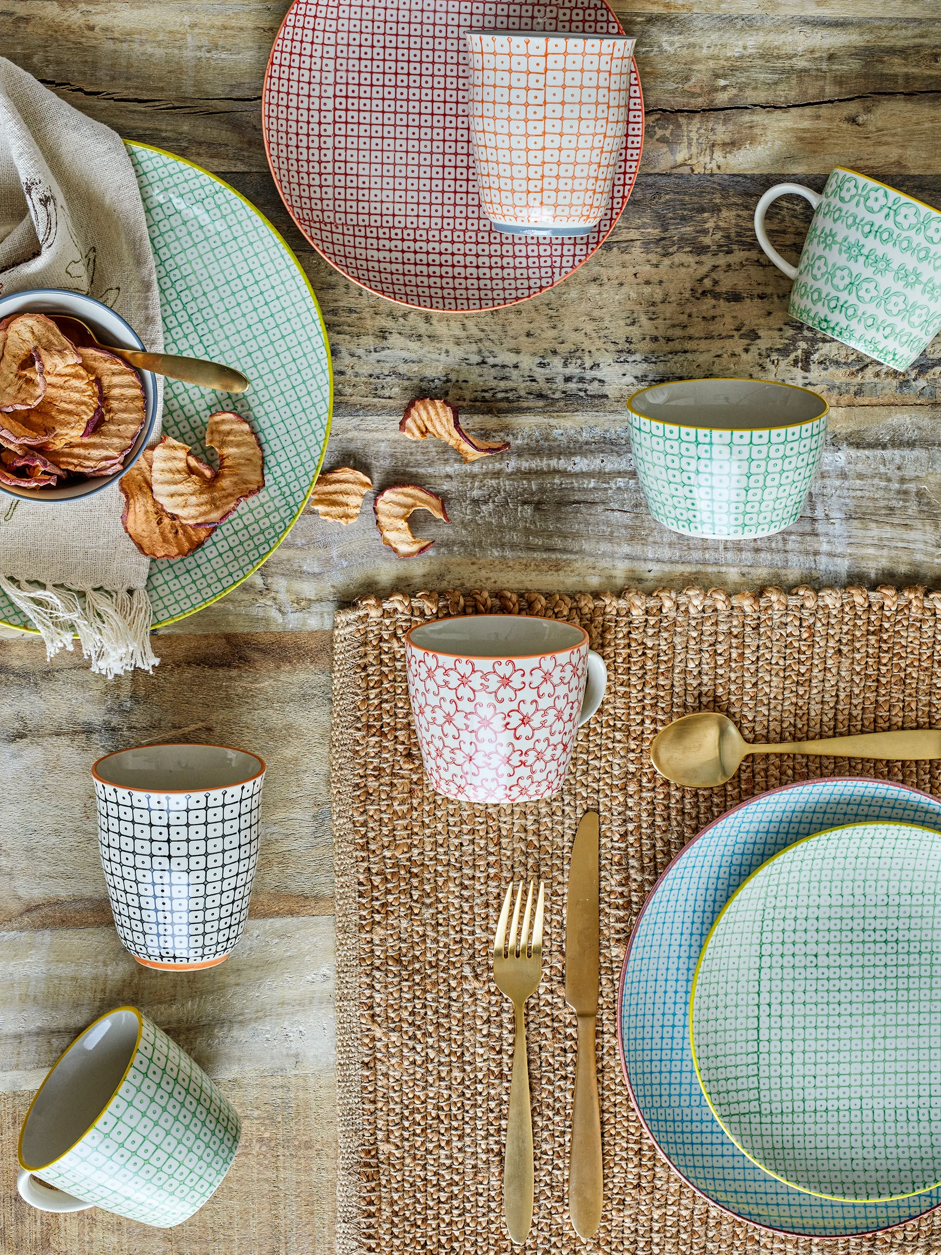 Carla mug, Multi, 4-pack Bloomingville