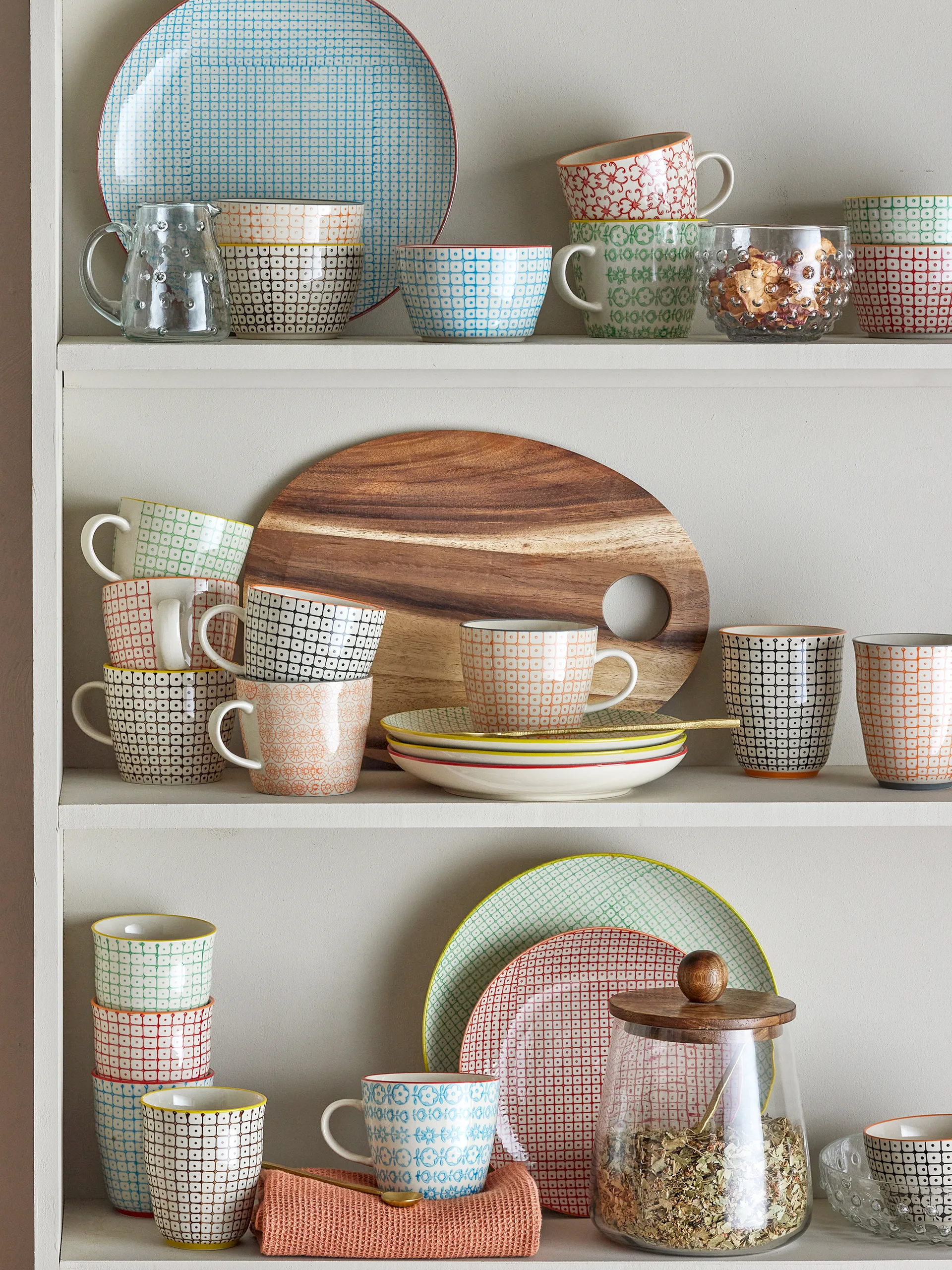 Carla mug, Multi, 6-pack Bloomingville