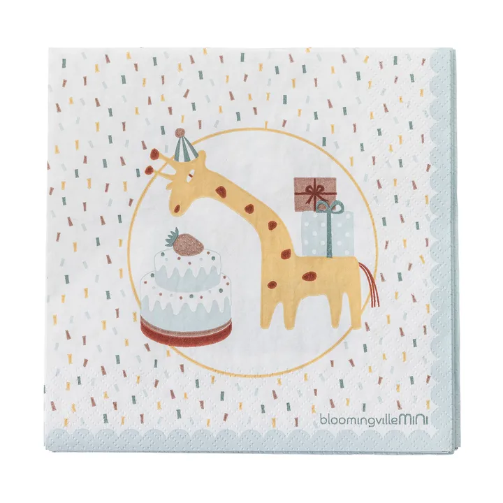 Celebrate paper napkin 20-pack - Blue - Bloomingville