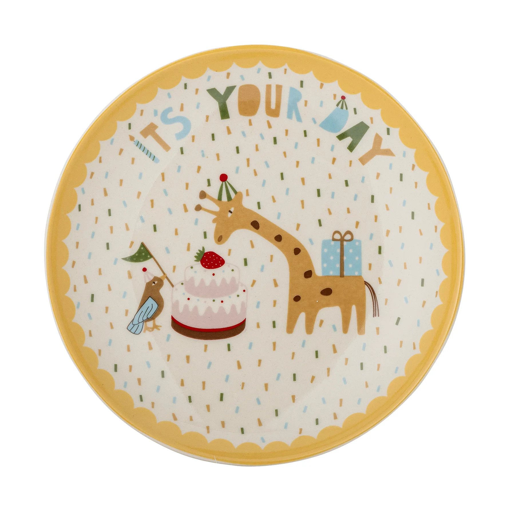 Celebrate plate Ø16 cm, Yellow Bloomingville