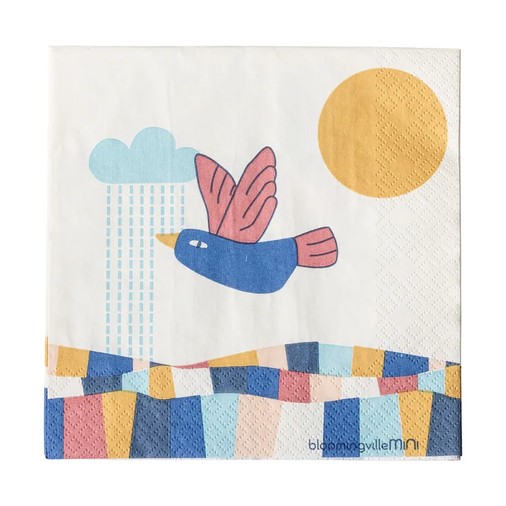 Colorine paper napkin 20-pack - Natural - Bloomingville