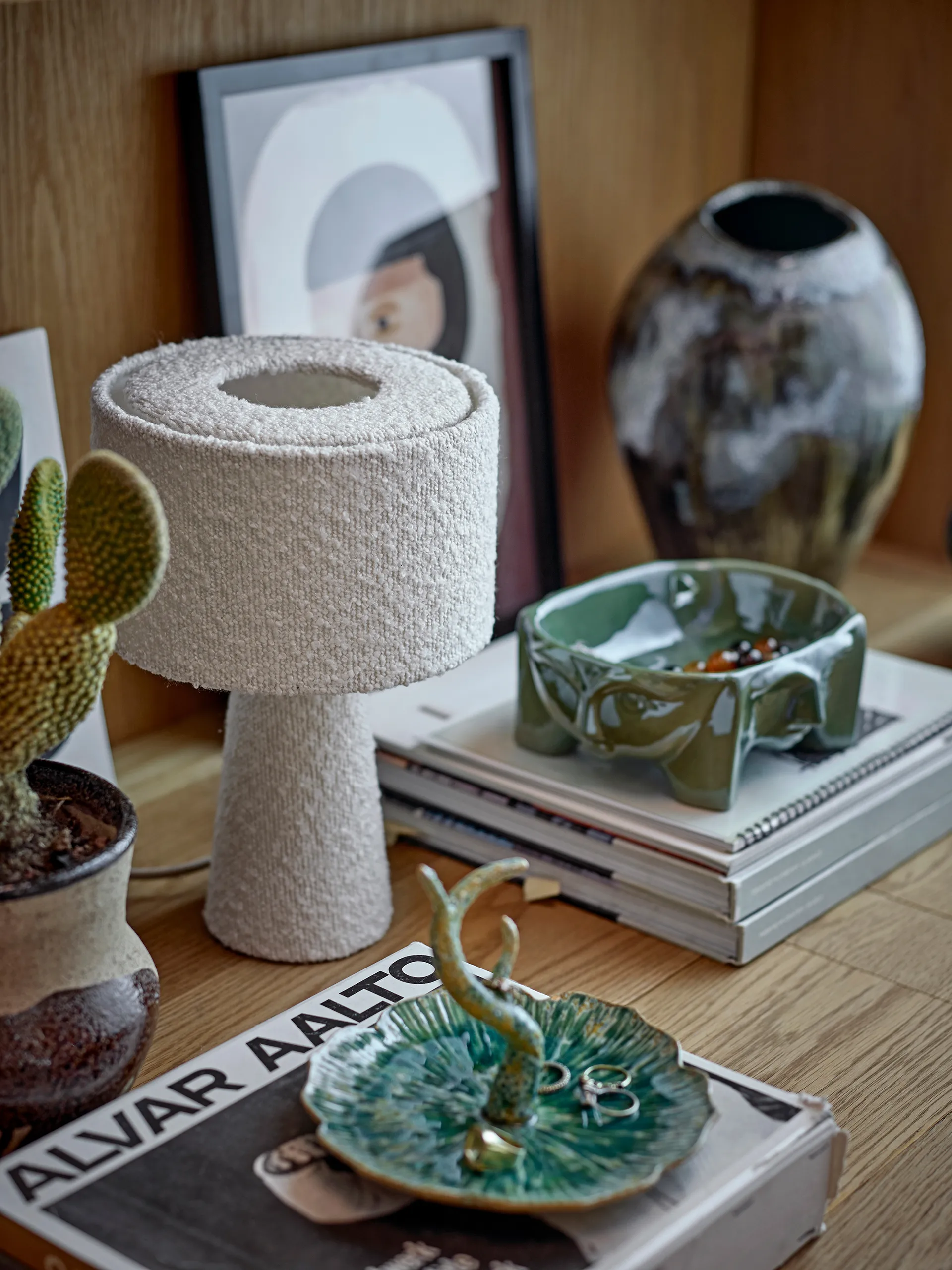 Emmie table lamp Ø 20 cm, White Bloomingville