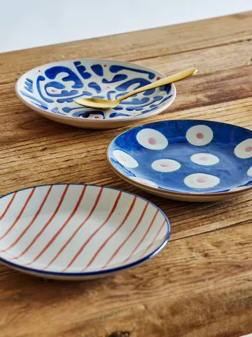 Eviaya plate - Multi, 3 pieces - Bloomingville
