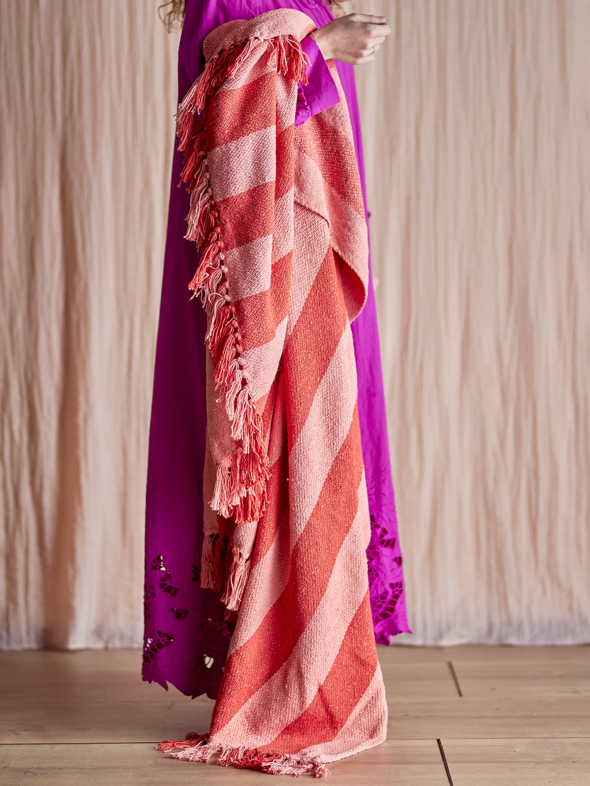 Frello throw 130x160 cm, Orange Bloomingville
