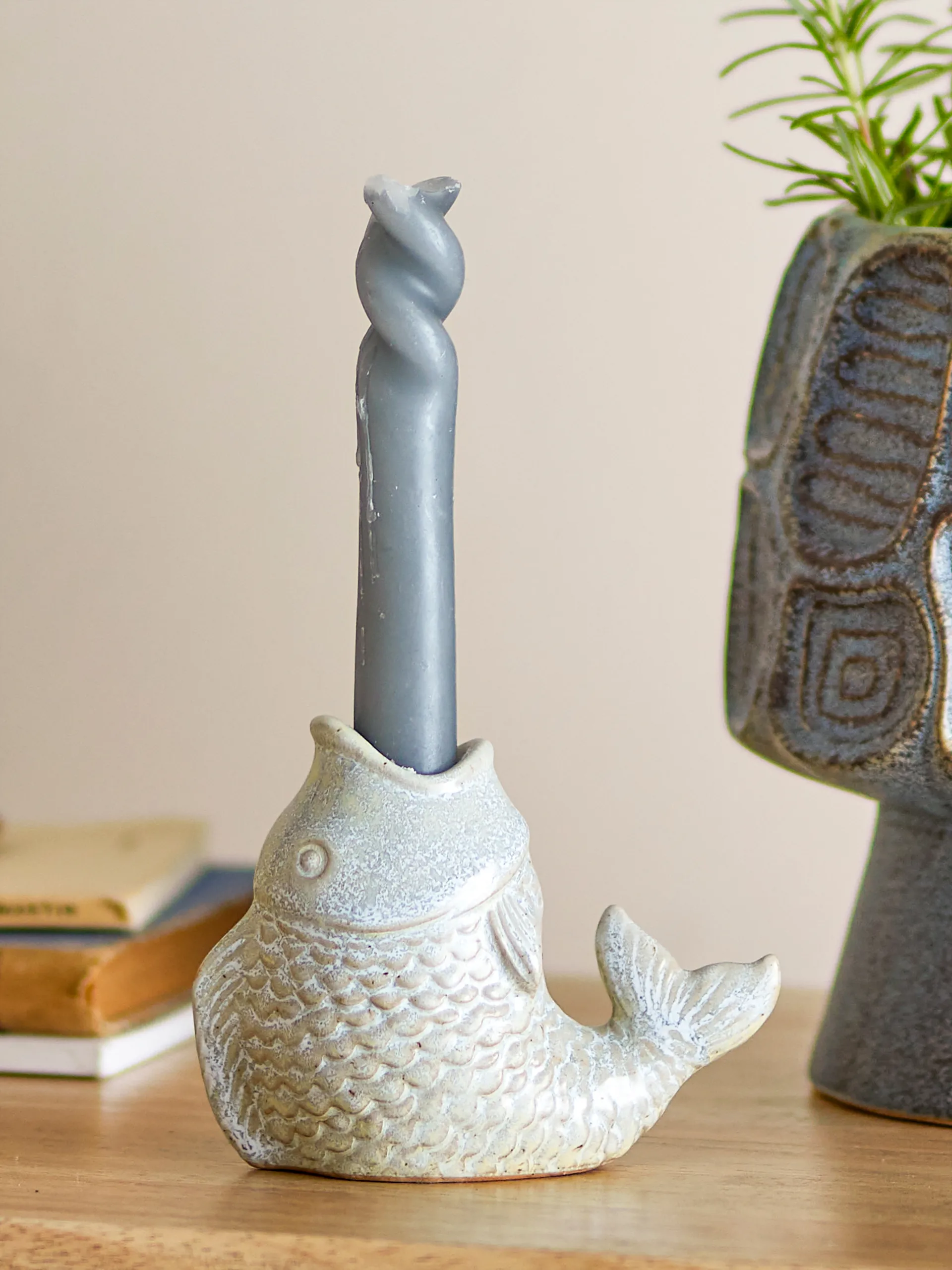 Hiro candle holder, Grey Bloomingville