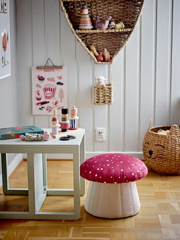 Lue pouf Ø37x30 cm - Red - Bloomingville