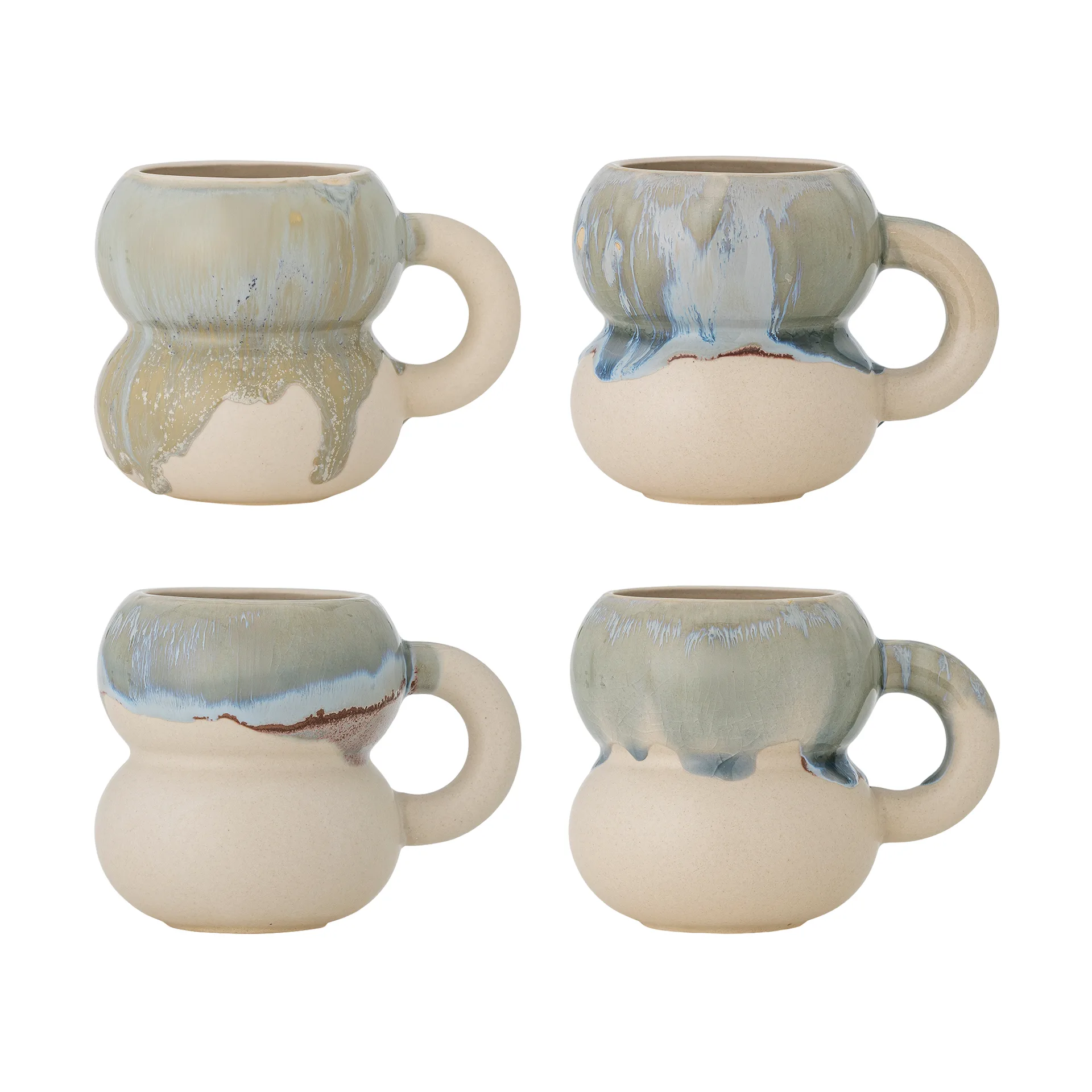 Luna cup 4-pack, Blue Bloomingville