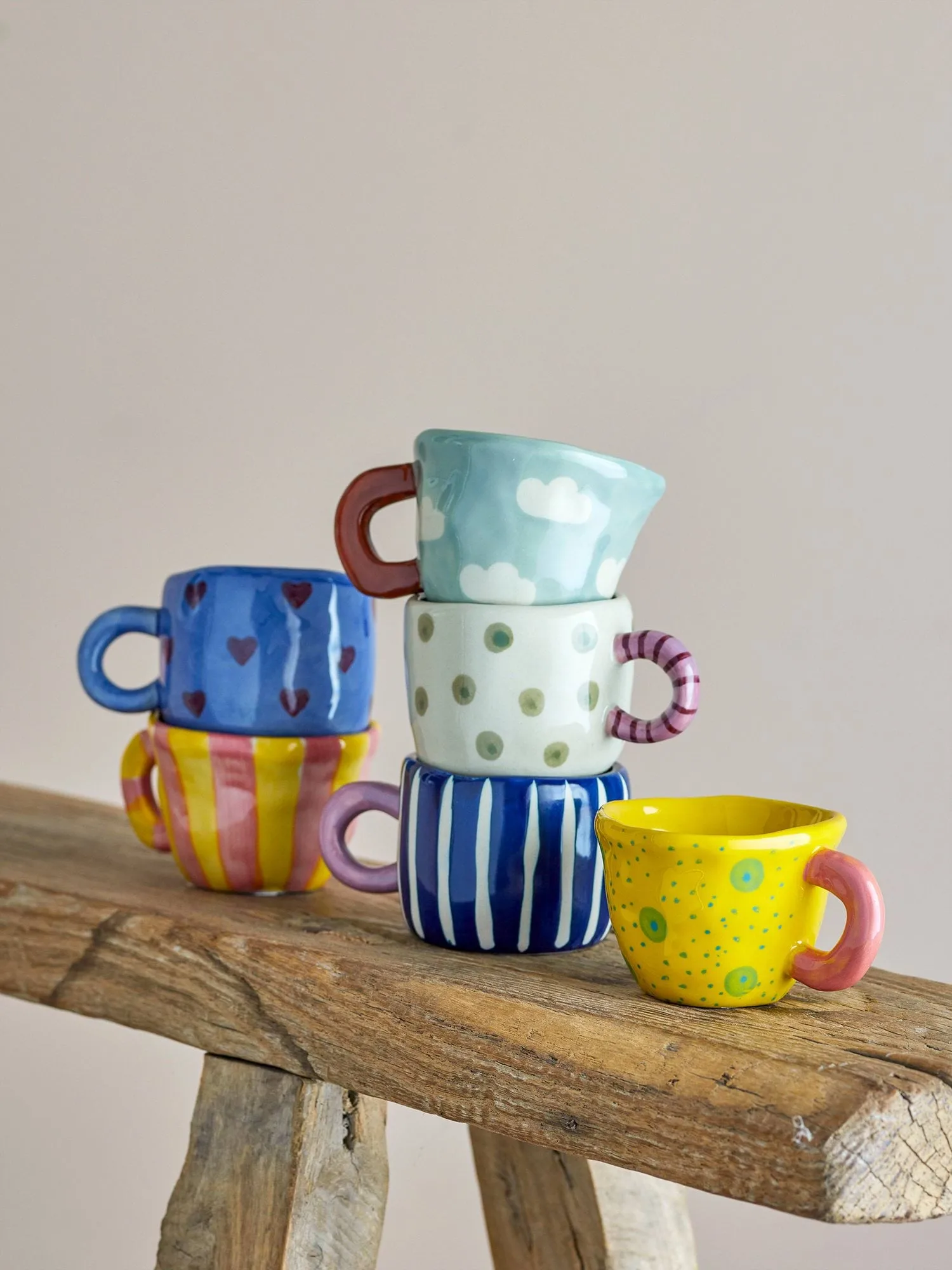 Nini cup, Multi, 6 pieces Bloomingville