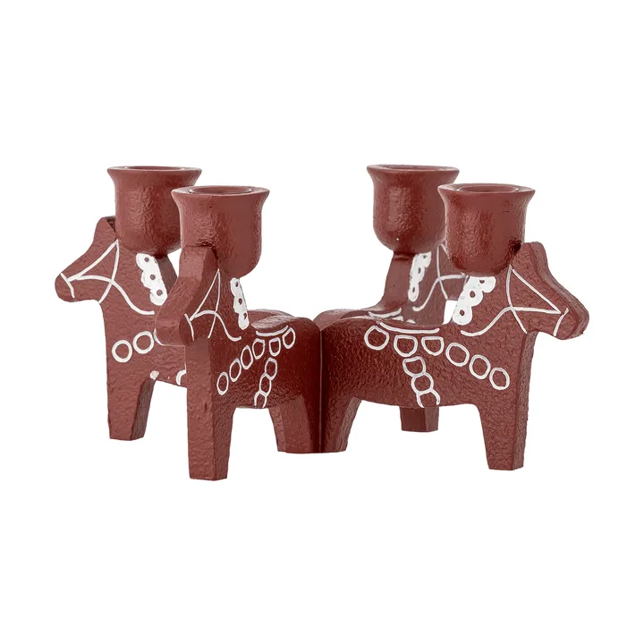 Number advent candle holder - Red, 23 cm - Bloomingville