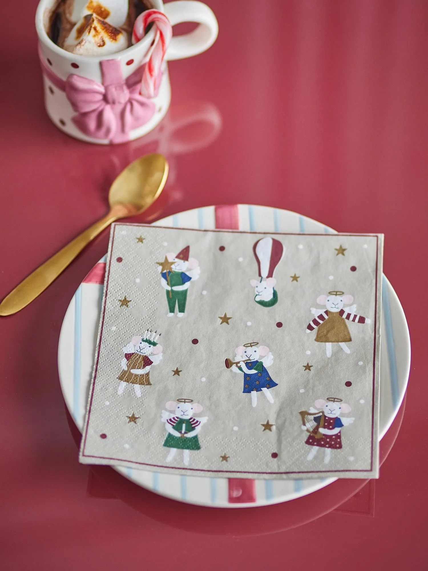 Peo paper napkin, Multi, 33x33 cm Bloomingville