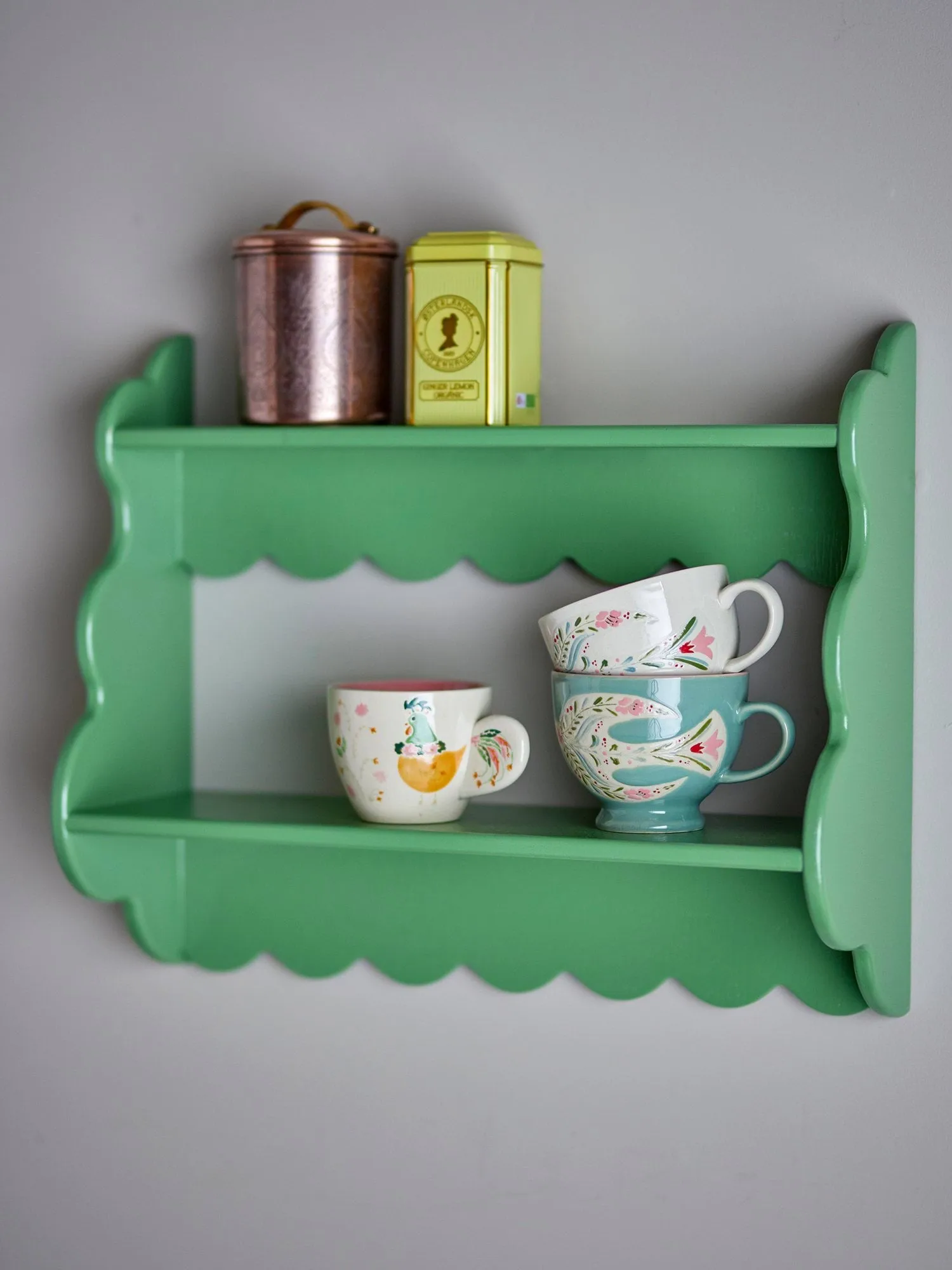 Salla shelf, Green, 49.5x40.5 cm Bloomingville