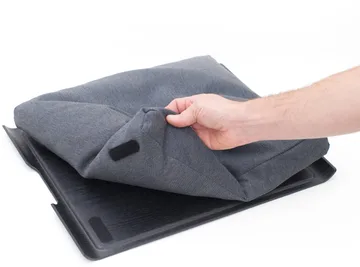 Laptray anti-slip 46x38 cm - Black willow-grey - Bosign