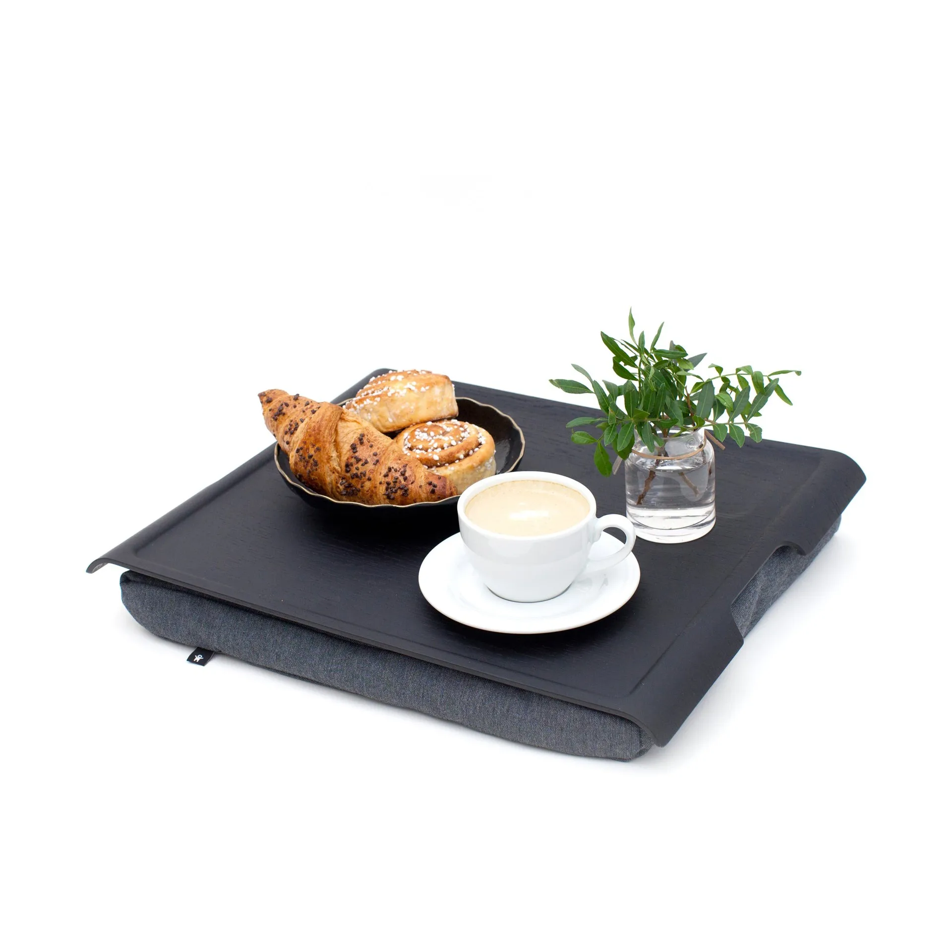 Laptray anti-slip 46x38 cm, Black willow-grey Bosign