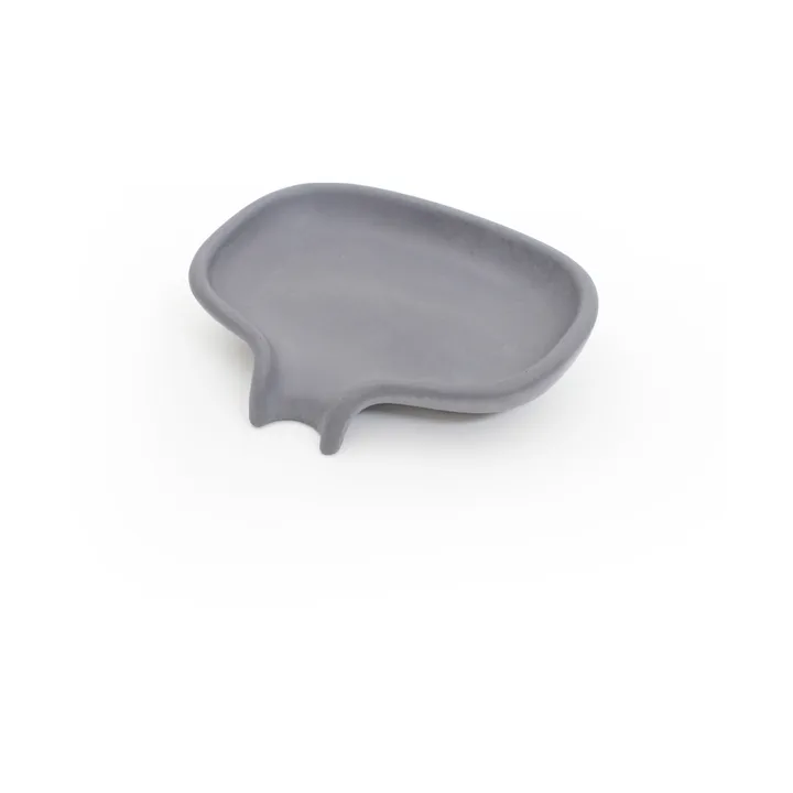 Soap Saver Flow soap dish with drainage spout concrete - Grey - Bosign