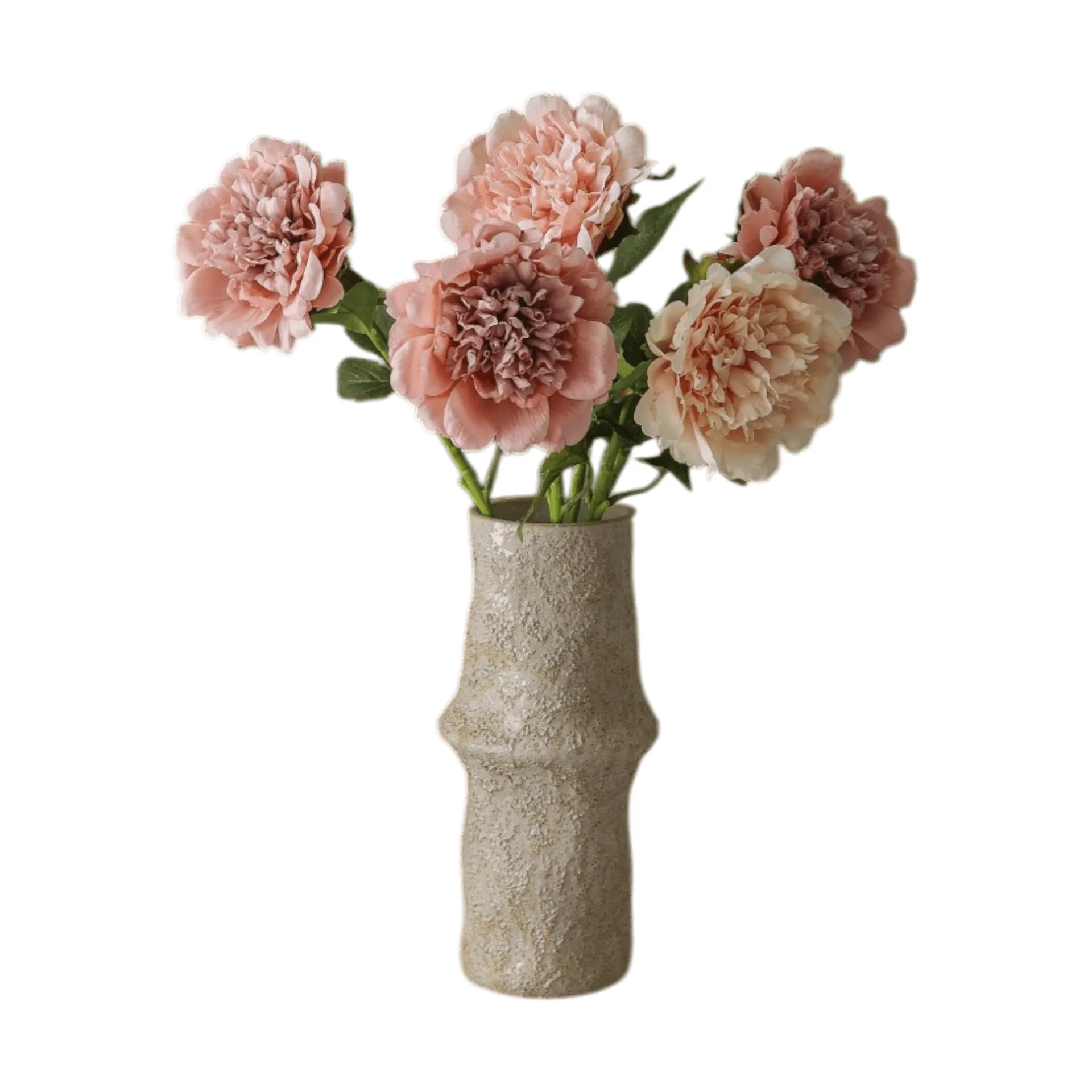 Artificial peony bouquet, Dusty, 5 pcs Botané