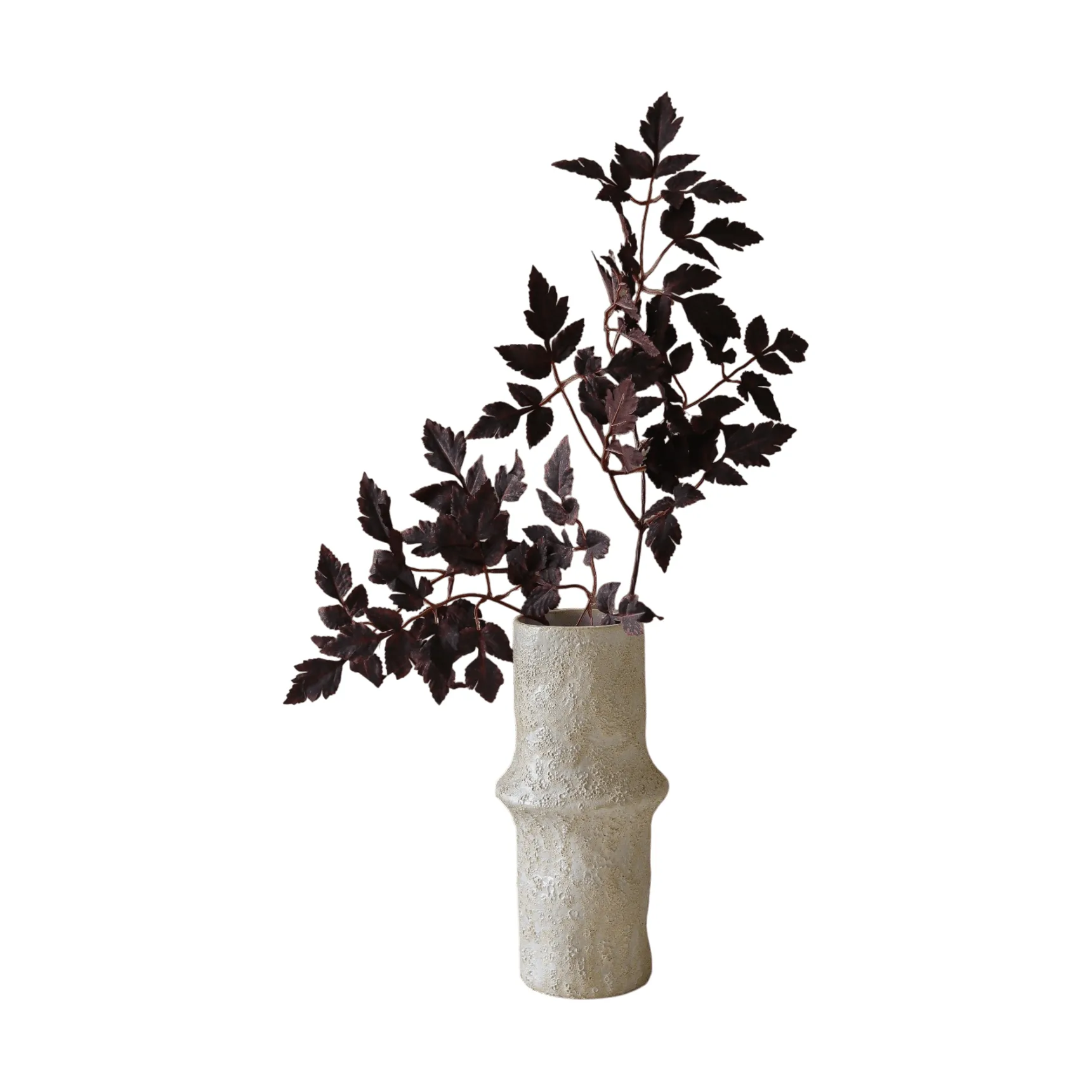 Burgundy Plum Leaves artificial bouquet, Red, 85 cm, 1 pc Botané