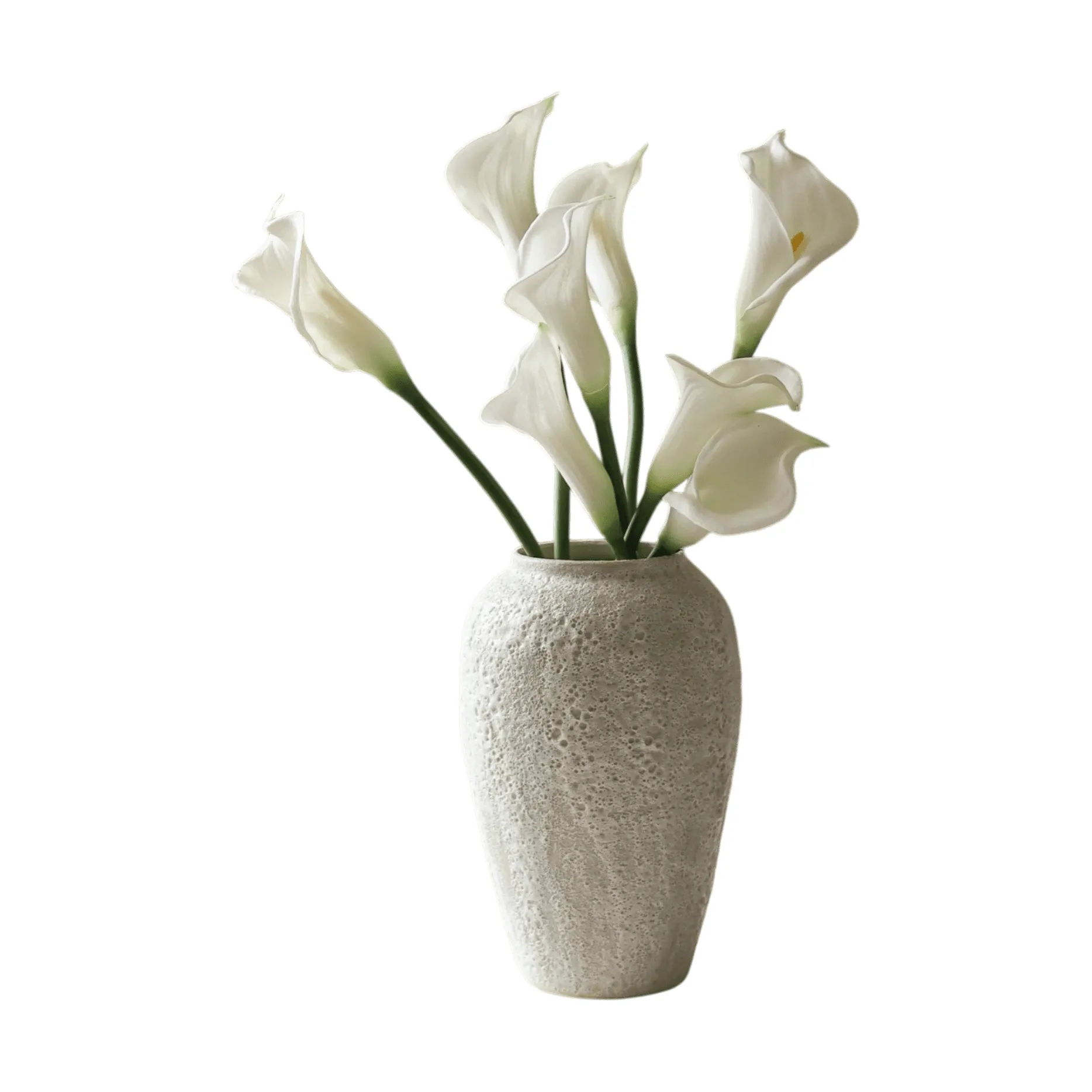 Calla lily artificial bouquet, White, 65 cm, 8 pcs Botané