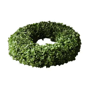 Hortensia Wreath flower wreath - Green, Ø40 cm - Botané