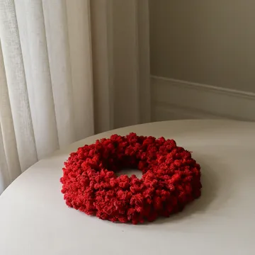 Moss Wreath wreath - Red, Ø40 cm - Botané