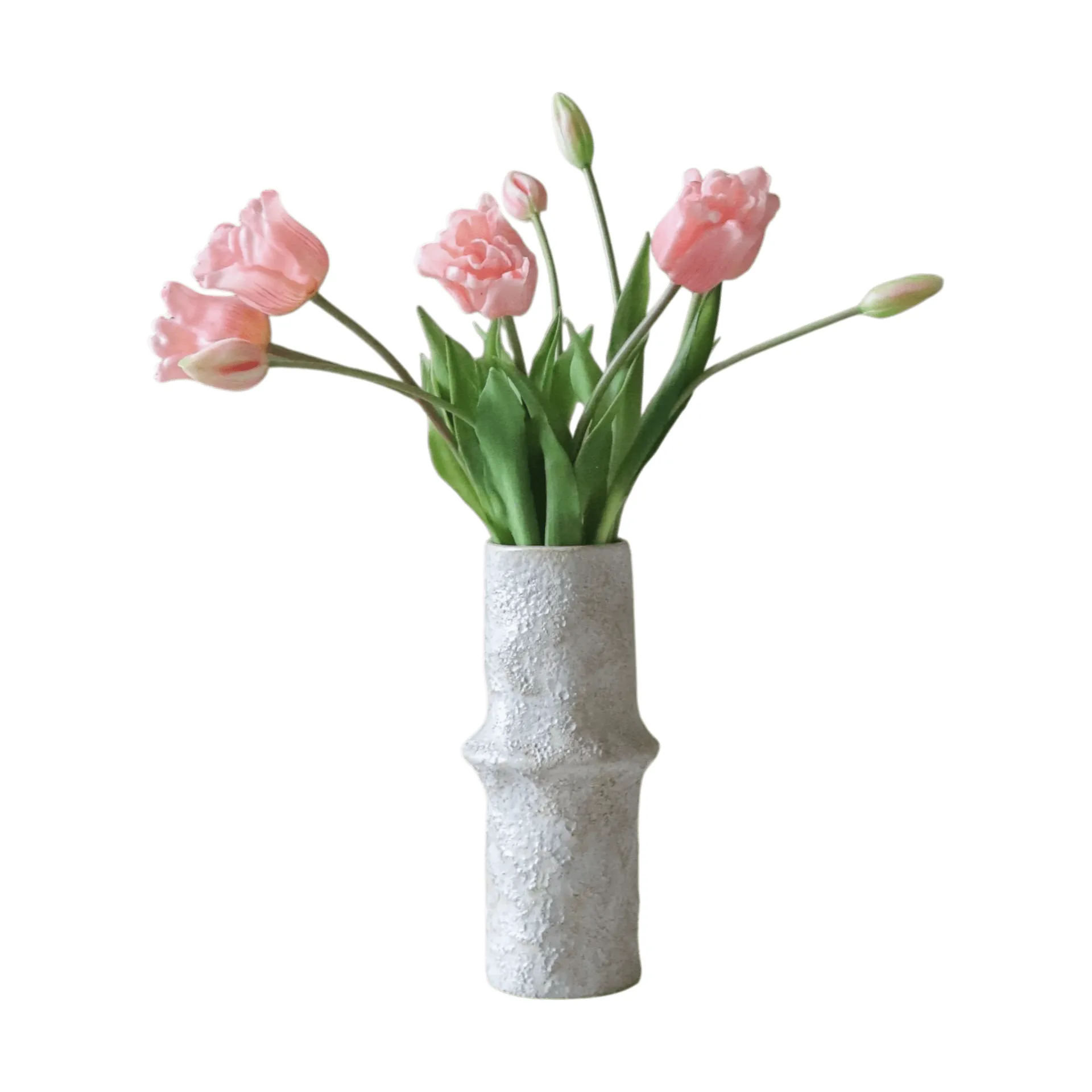 Triumph tulips artificial bouquet, Light pink, 10 pcs Botané