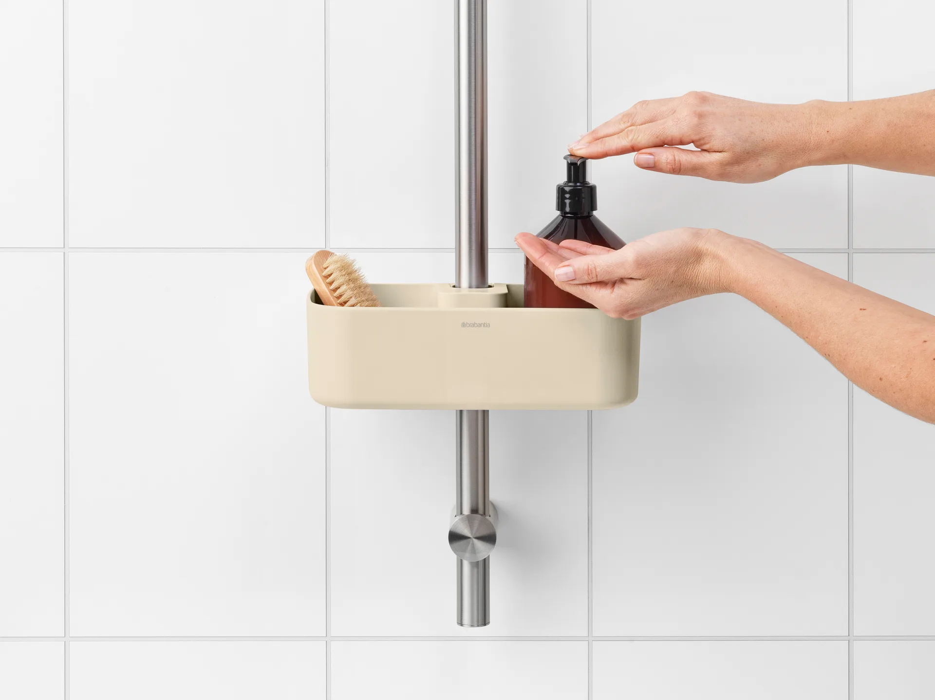 ReNew shower caddy, Soft Beige Brabantia
