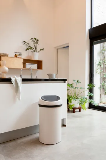 Touch Bin round 60 liter - Soft Beige - Brabantia