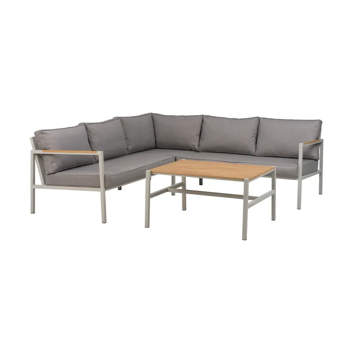 Cap sofa group - Light grey-grey, 5-seater - Brafab