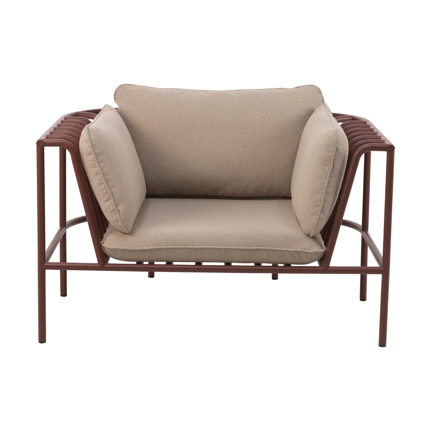 Collier armchair, Zin red-teddy beige Brafab