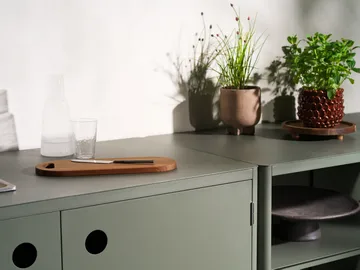 Kelia outdoor kitchen base cabinet - Nordic green, 121x91x64 cm - Brafab