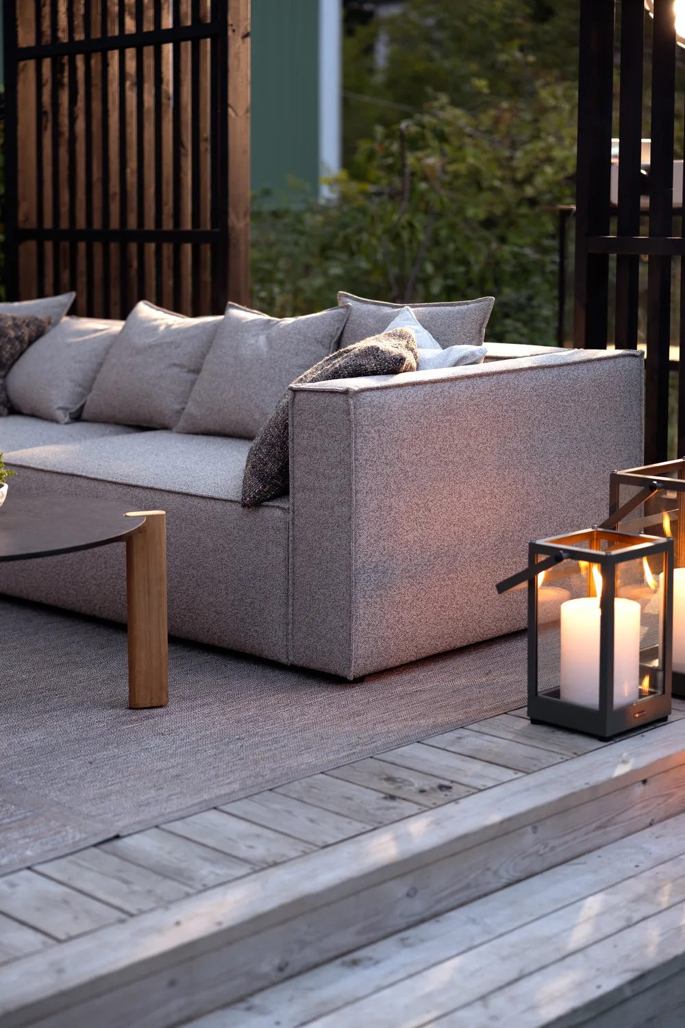 Muki sofa module, Light taupe, left end module Brafab