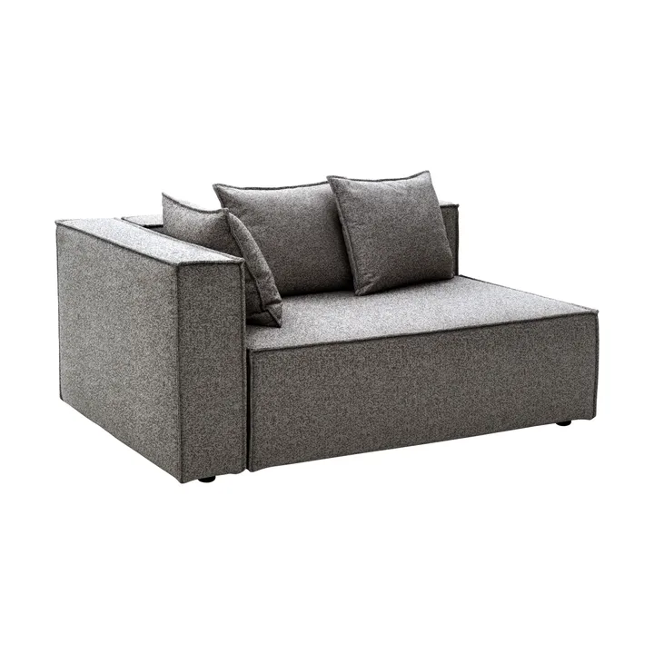 Muki sofa module - Smokey grey, right end module - Brafab