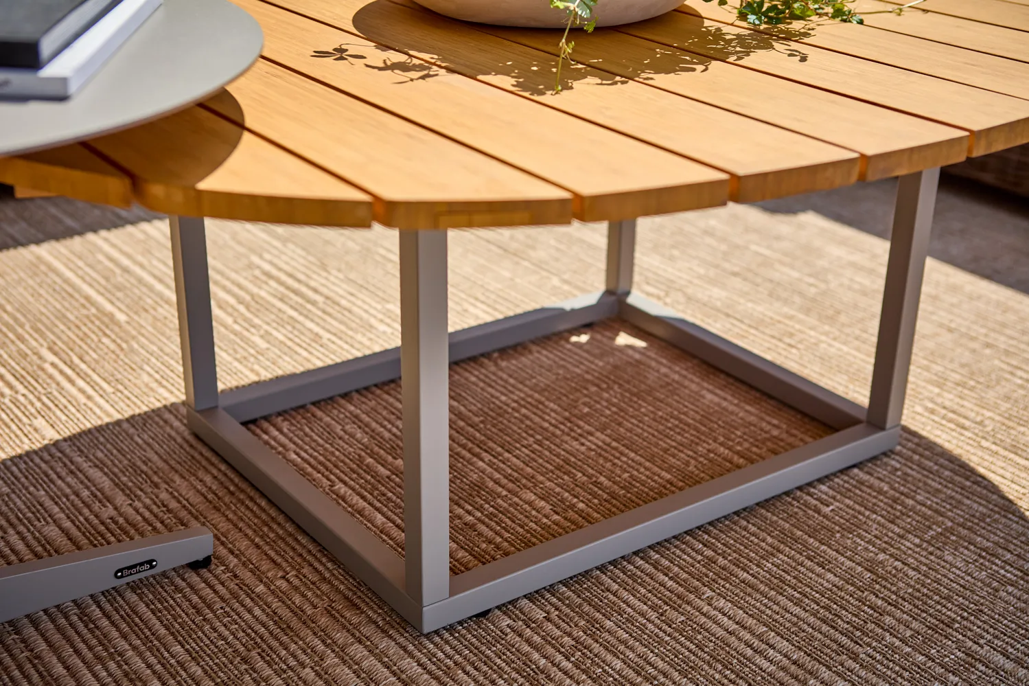 Olive coffee table, Khaki-bamboo, 110x80 cm Brafab