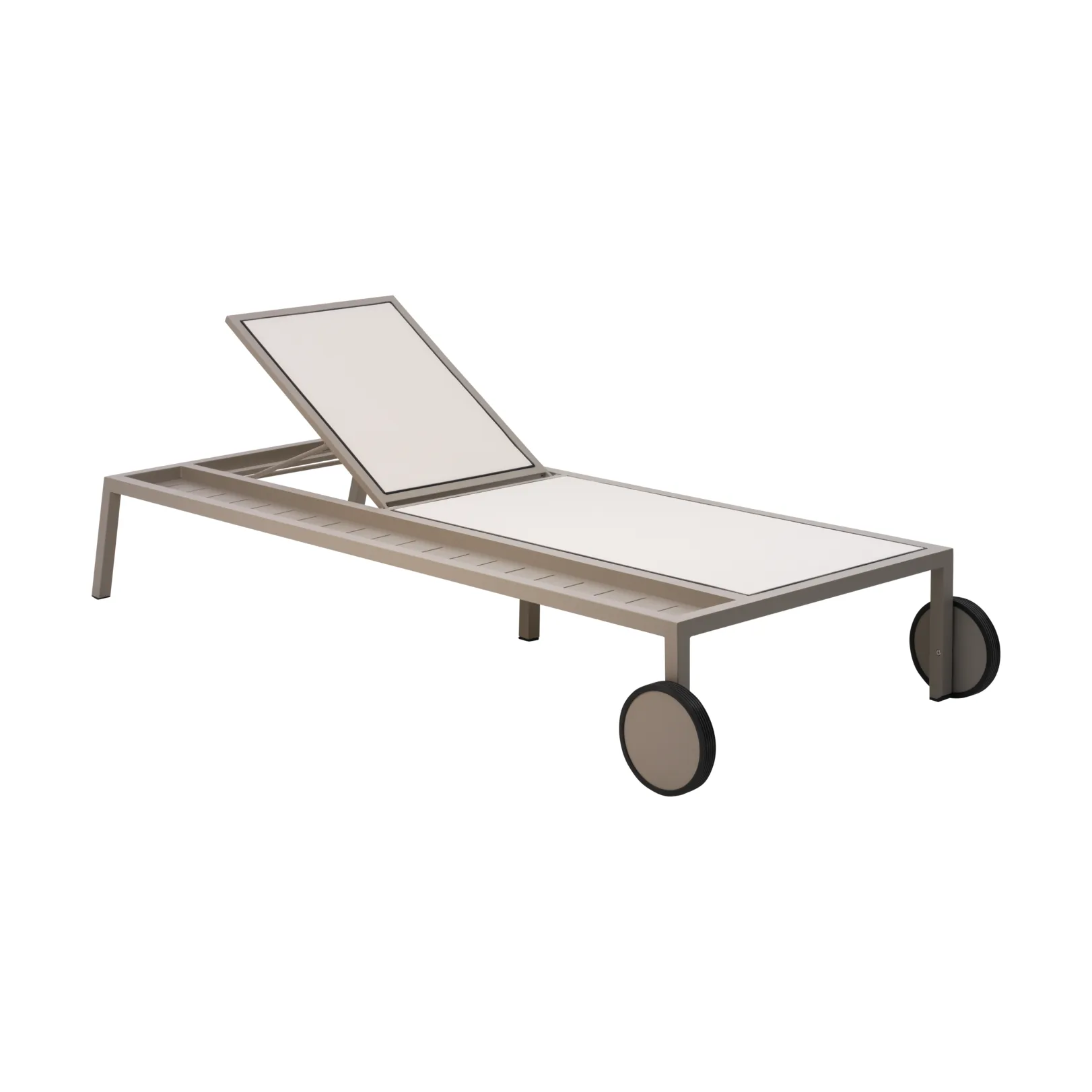 Samvaro chaise lounge 218x92 cm, Khaki Brafab