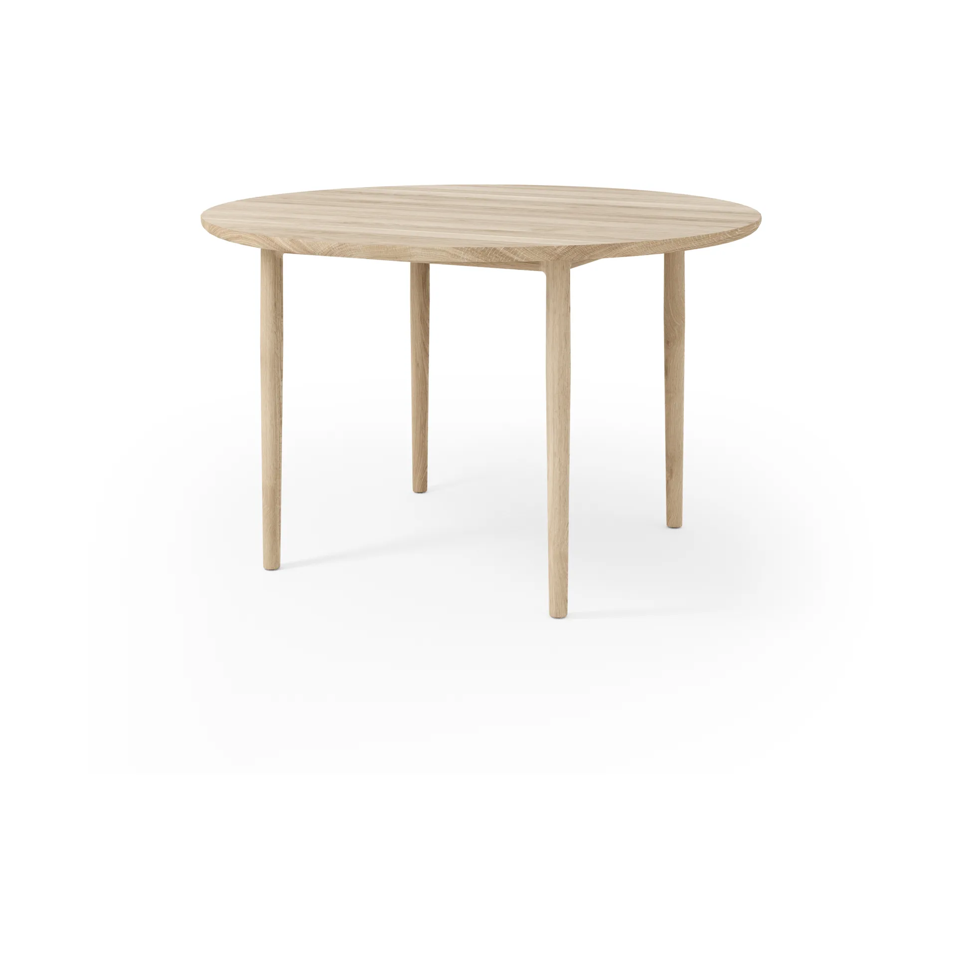 Arv dining table Ø120 cm, White oiled oak Brdr. Krüger