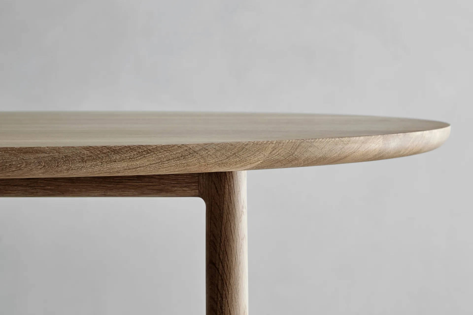 Arv dining table Ø120 cm, White oiled oak Brdr. Krüger
