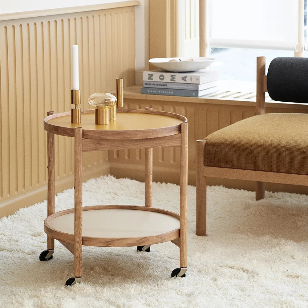 Bølling Tray Table model 50, Base, oiled walnut stand Brdr. Krüger