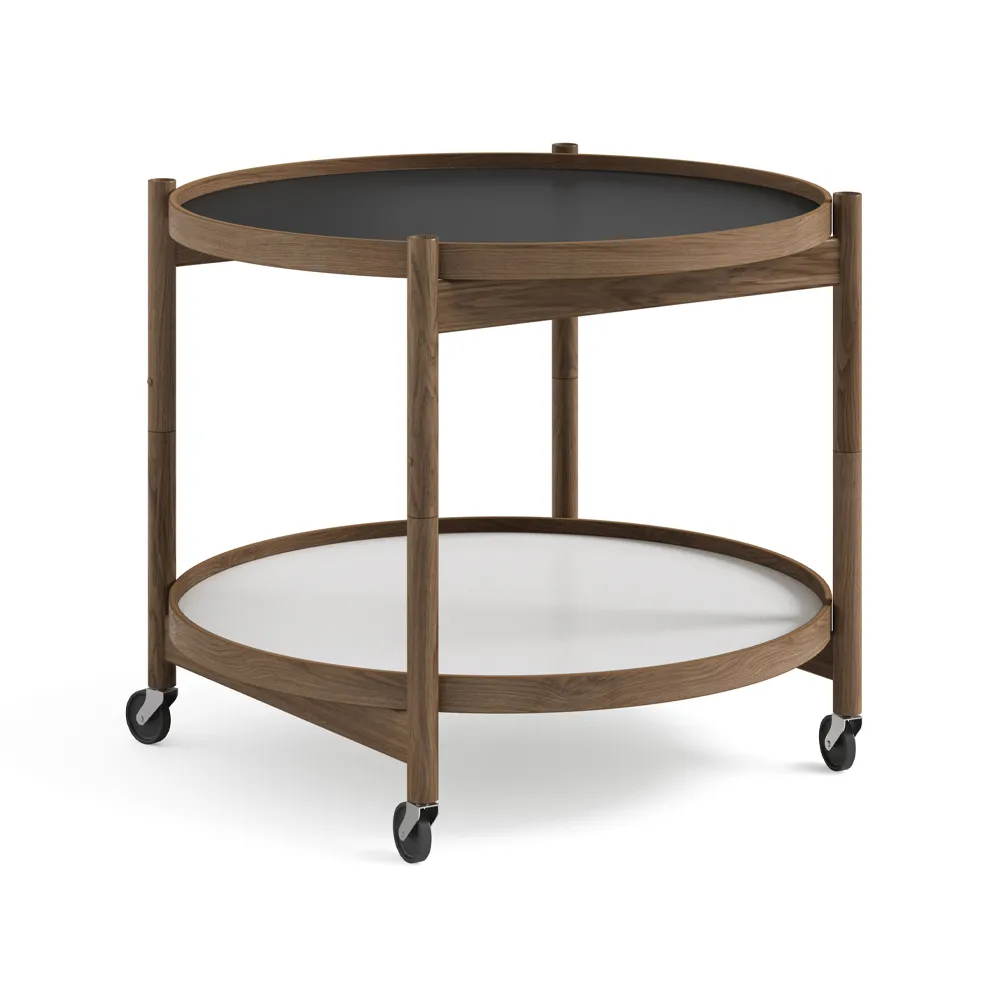 Bølling Tray Table model 60, Base, smoke oiled oak stand Brdr. Krüger