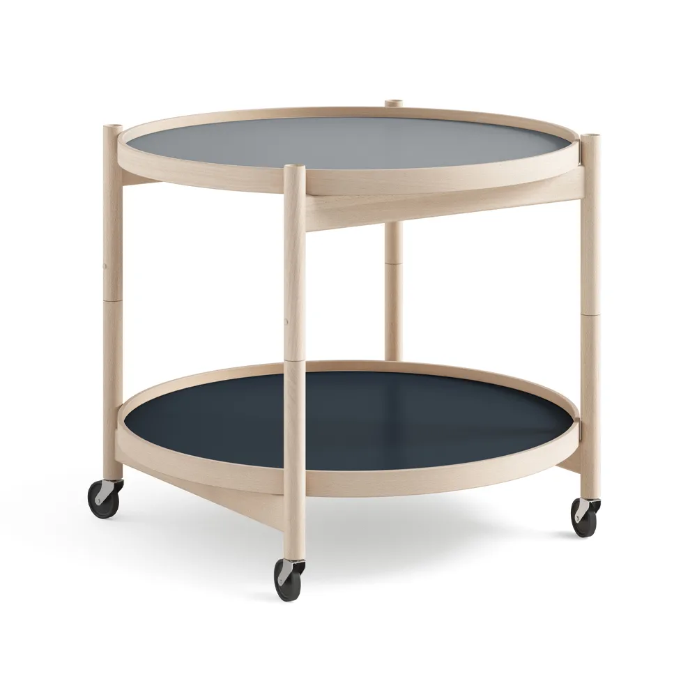 Bølling Tray Table model 60, Water, untreated beech stand Brdr. Krüger