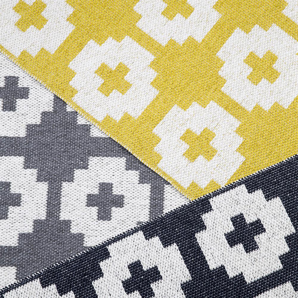 Flower rug sun (yellow), 70x200 cm Brita Sweden