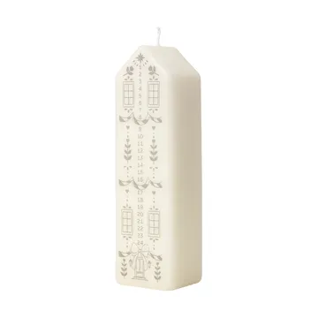 Casa advent candle - White-Silver - Broste Copenhagen