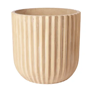 Fiber flower pot Ø50 cm - Antique beige - Broste Copenhagen