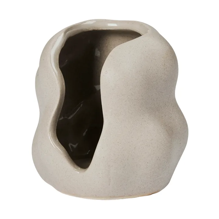 Hekla Hurricane candle lantern - Dove Grey, Ø9,5 cm - Broste Copenhagen