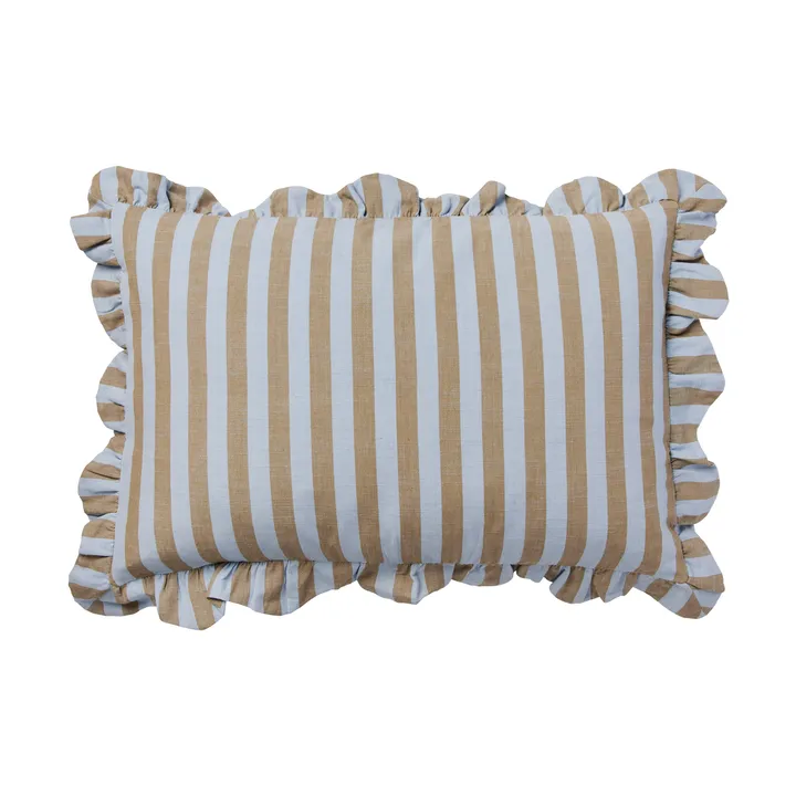 Ina cushion cover - Dusty blue-brown kelp, 40x60 cm - Broste Copenhagen