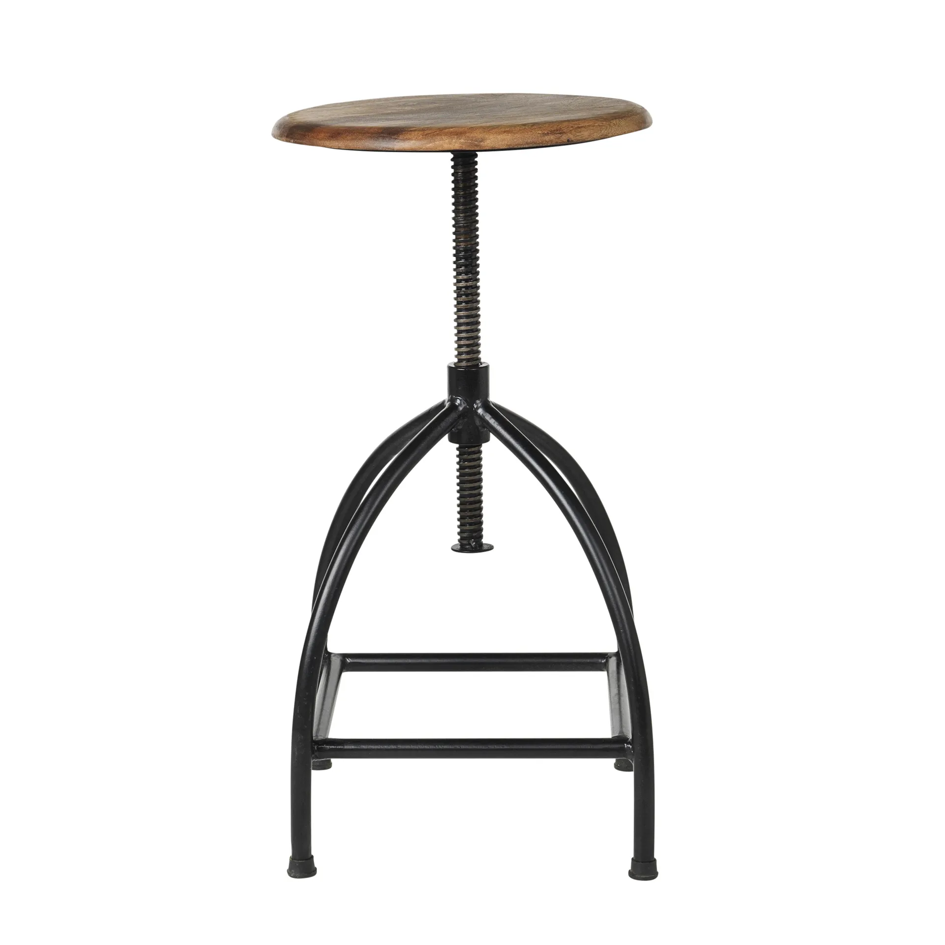 Sire round stool, Natural-black, Ø33x73 cm Broste Copenhagen